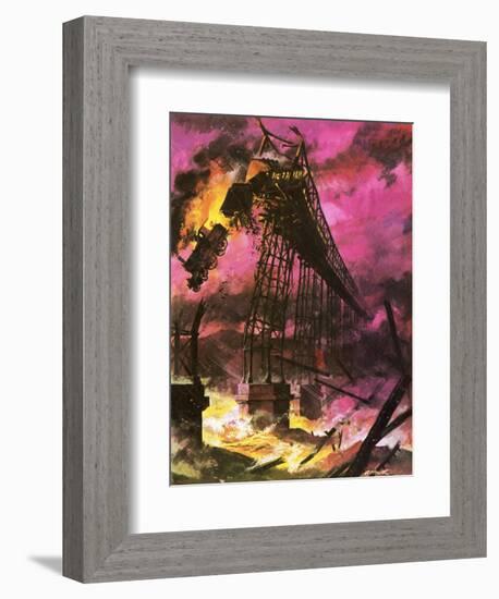 The Tay Bridge Disaster-Andrew Howat-Framed Giclee Print