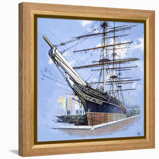 The Tea Clipper Cutty Sark-John S. Smith-Framed Premier Image Canvas