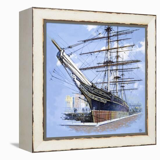 The Tea Clipper Cutty Sark-John S. Smith-Framed Premier Image Canvas