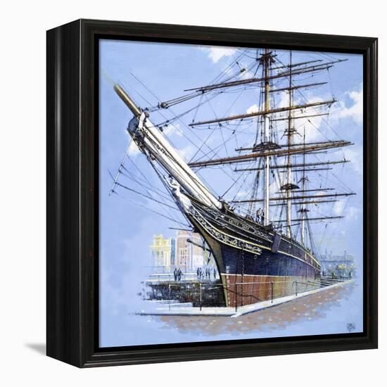 The Tea Clipper Cutty Sark-John S. Smith-Framed Premier Image Canvas