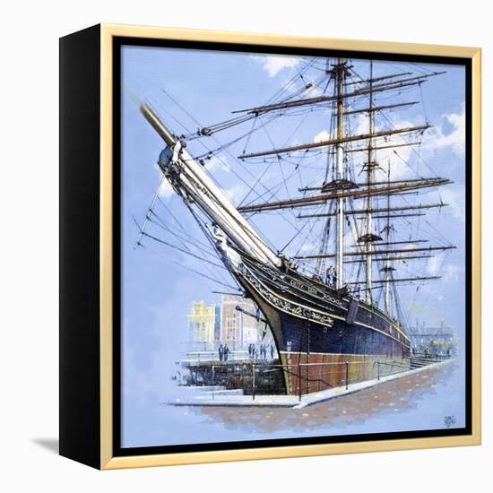 The Tea Clipper Cutty Sark-John S. Smith-Framed Premier Image Canvas