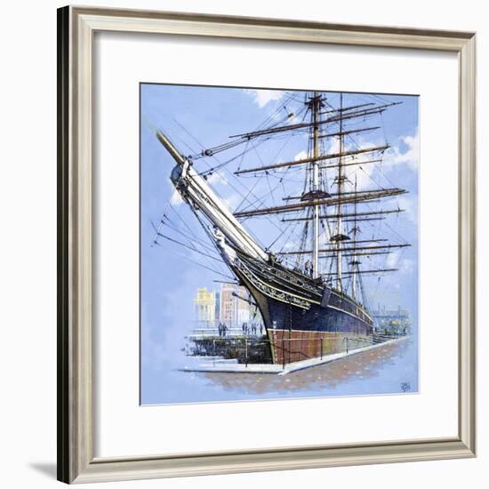 The Tea Clipper Cutty Sark-John S. Smith-Framed Giclee Print