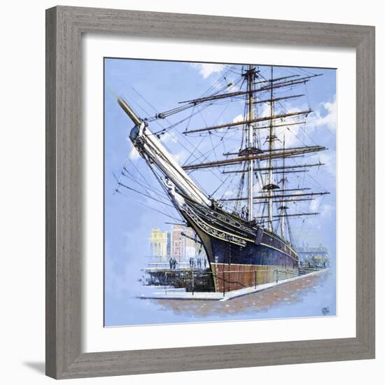 The Tea Clipper Cutty Sark-John S. Smith-Framed Giclee Print