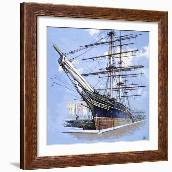 The Tea Clipper Cutty Sark-John S. Smith-Framed Giclee Print