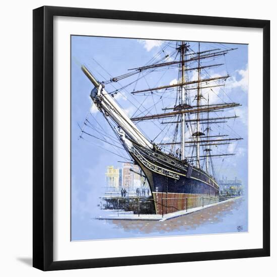 The Tea Clipper Cutty Sark-John S. Smith-Framed Giclee Print