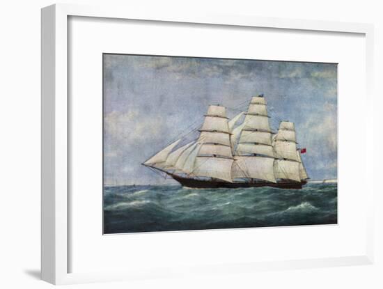 'The Tea Clipper Spindrift', (1938)-Unknown-Framed Giclee Print