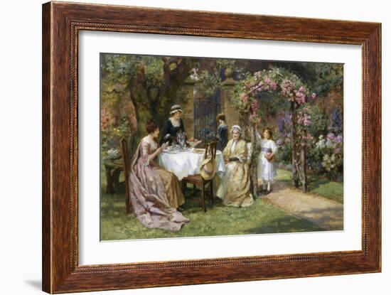 The Tea Party-George Sheridan Knowles-Framed Giclee Print