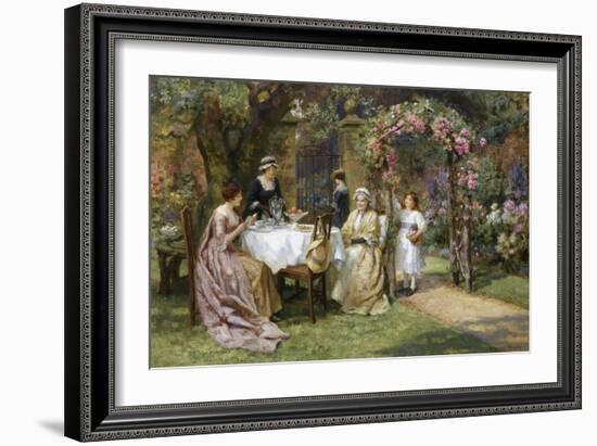 The Tea Party-George Sheridan Knowles-Framed Giclee Print