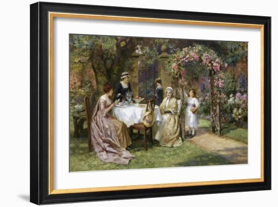 The Tea Party-George Sheridan Knowles-Framed Giclee Print