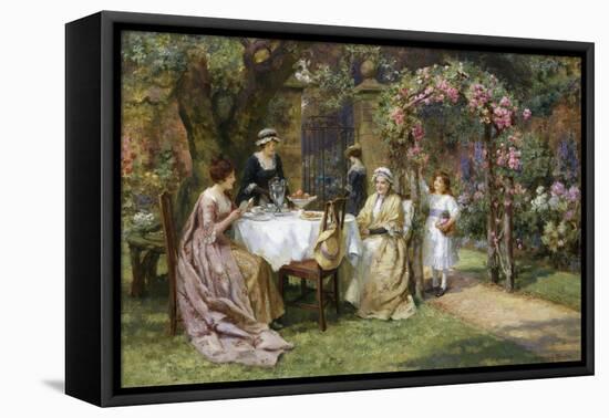 The Tea Party-George Sheridan Knowles-Framed Premier Image Canvas