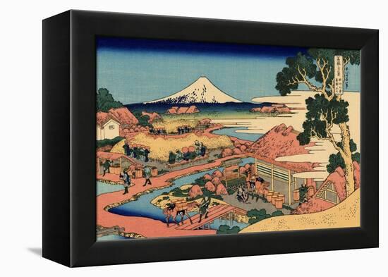 The Tea Plantation of Katakura in the Suruga Province, c.1830-Katsushika Hokusai-Framed Premier Image Canvas