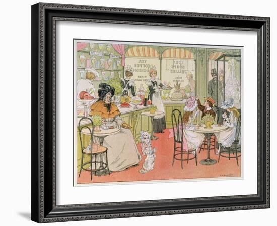 The Tea Shop, from The Book of Shops, 1899-Francis Donkin Bedford-Framed Giclee Print