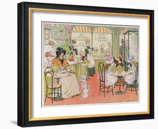 The Tea Shop, from The Book of Shops, 1899-Francis Donkin Bedford-Framed Giclee Print