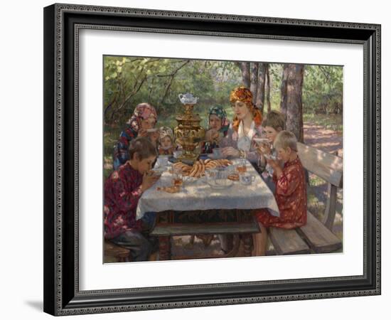 The Teacher's Guests-Nikolai Petrovich Bogdanov-Belsky-Framed Giclee Print