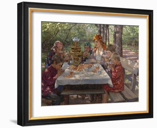 The Teacher's Guests-Nikolai Petrovich Bogdanov-Belsky-Framed Giclee Print