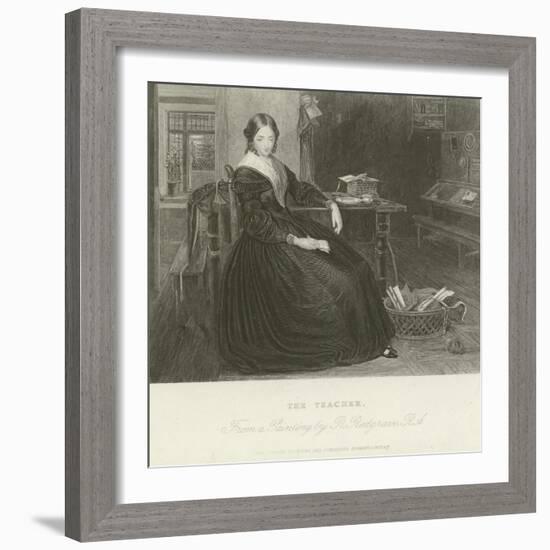 The Teacher-Richard Redgrave-Framed Giclee Print