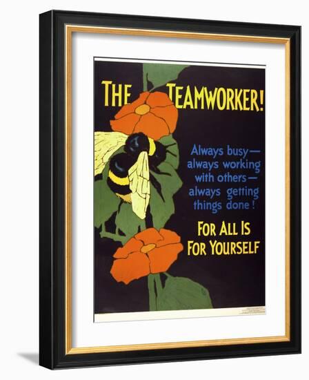 The Teamworker!-null-Framed Giclee Print