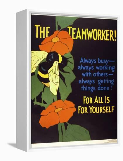 The Teamworker!-null-Framed Premier Image Canvas