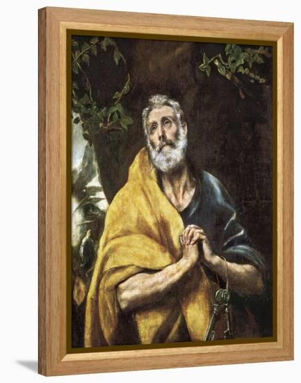 “The Tears of Saint Peter”, c.1594-1604-El Greco-Framed Premier Image Canvas