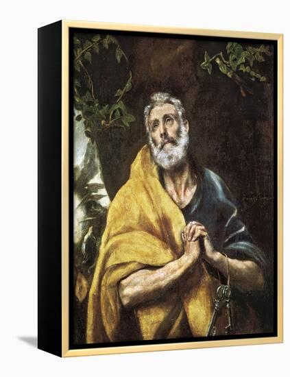 “The Tears of Saint Peter”, c.1594-1604-El Greco-Framed Premier Image Canvas