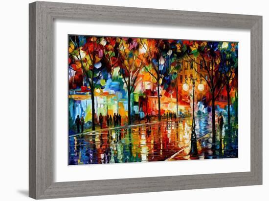 The Tears Of The Fall-Leonid Afremov-Framed Premium Giclee Print