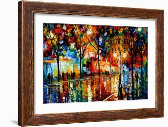 The Tears Of The Fall-Leonid Afremov-Framed Premium Giclee Print