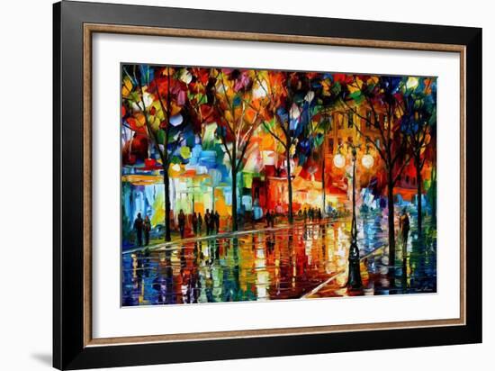 The Tears Of The Fall-Leonid Afremov-Framed Premium Giclee Print