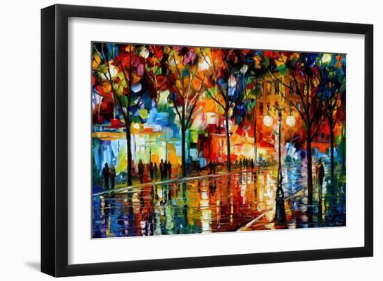 The Tears Of The Fall-Leonid Afremov-Framed Premium Giclee Print