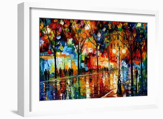 The Tears Of The Fall-Leonid Afremov-Framed Premium Giclee Print