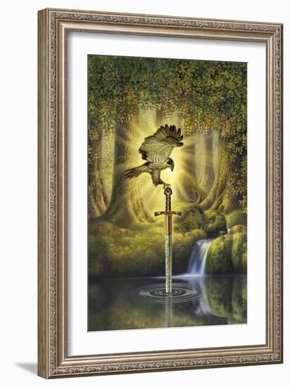 The Telling Pool-Dan Craig-Framed Giclee Print