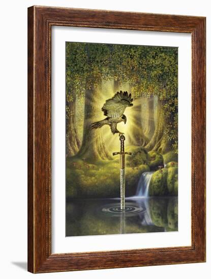 The Telling Pool-Dan Craig-Framed Giclee Print