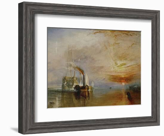 The Temeraire Towed to Her Last Berth (AKA The Fighting Temraire)-JMW Turner-Framed Giclee Print