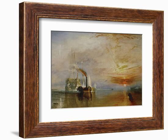 The Temeraire Towed to Her Last Berth (AKA The Fighting Temraire)-JMW Turner-Framed Giclee Print