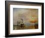The Temeraire Towed to Her Last Berth (AKA The Fighting Temraire)-JMW Turner-Framed Giclee Print