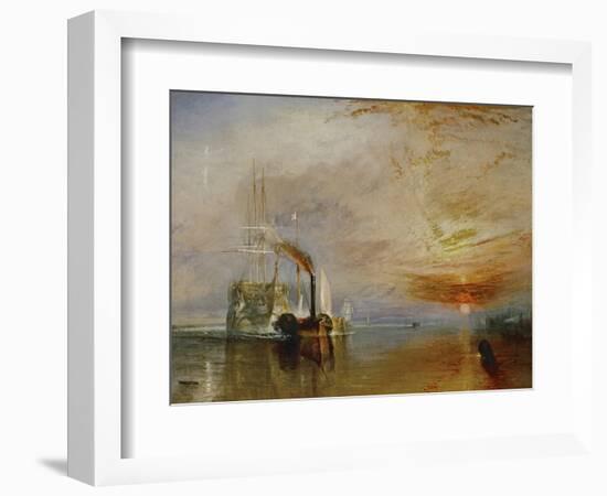 The Temeraire Towed to Her Last Berth (AKA The Fighting Temraire)-JMW Turner-Framed Giclee Print