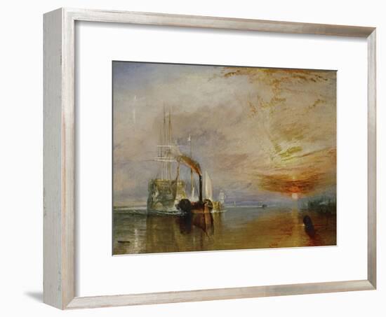 The Temeraire Towed to Her Last Berth (AKA The Fighting Temraire)-JMW Turner-Framed Giclee Print