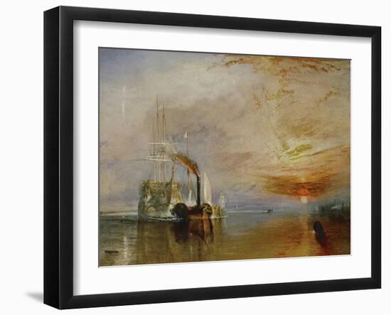 The Temeraire Towed to Her Last Berth (AKA The Fighting Temraire)-JMW Turner-Framed Giclee Print