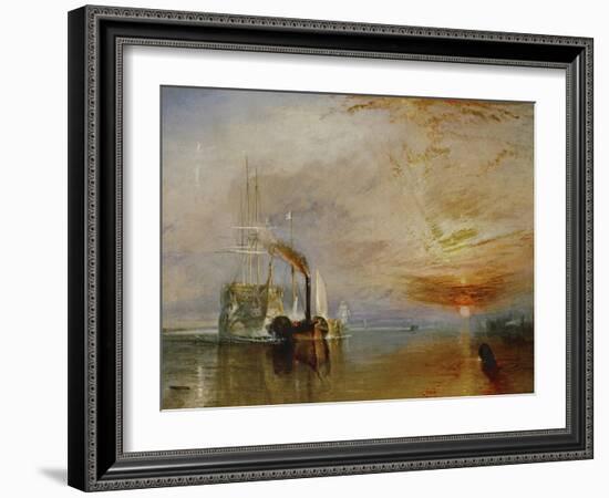 The Temeraire Towed to Her Last Berth (AKA The Fighting Temraire)-JMW Turner-Framed Giclee Print