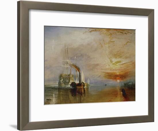 The Temeraire Towed to Her Last Berth (AKA The Fighting Temraire)-JMW Turner-Framed Giclee Print