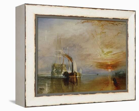 The Temeraire Towed to Her Last Berth (AKA The Fighting Temraire)-JMW Turner-Framed Premier Image Canvas