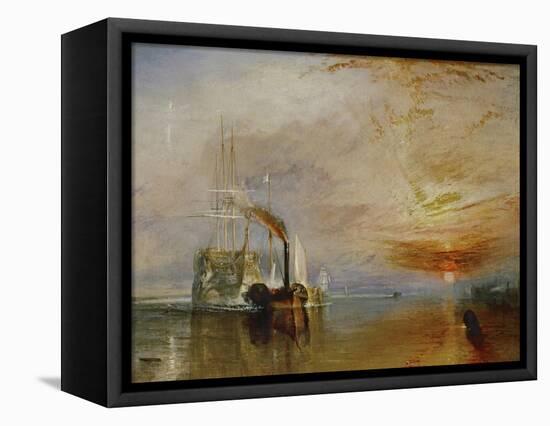 The Temeraire Towed to Her Last Berth (AKA The Fighting Temraire)-JMW Turner-Framed Premier Image Canvas