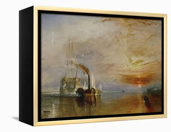 The Temeraire Towed to Her Last Berth (AKA The Fighting Temraire)-JMW Turner-Framed Premier Image Canvas