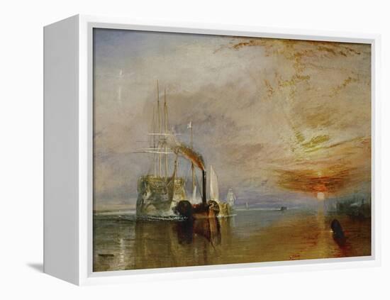 The Temeraire Towed to Her Last Berth (AKA The Fighting Temraire)-JMW Turner-Framed Premier Image Canvas