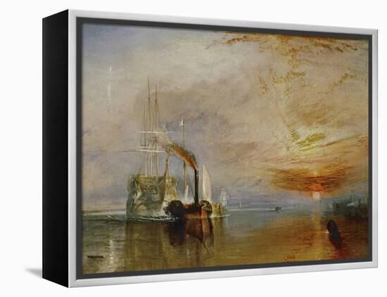 The Temeraire Towed to Her Last Berth (AKA The Fighting Temraire)-JMW Turner-Framed Premier Image Canvas