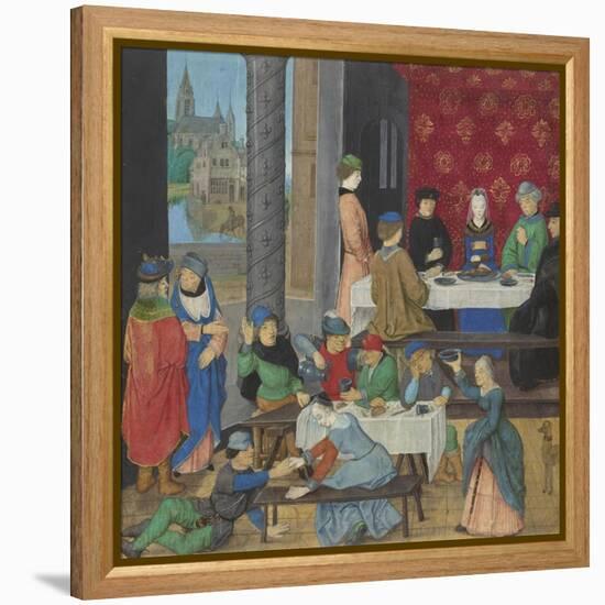 The Temperate and the Intemperate, c.1475-80-Master of the Dresden Prayer Book-Framed Premier Image Canvas