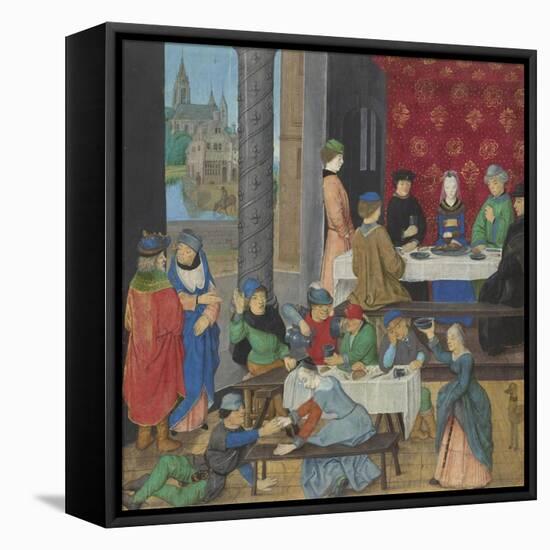 The Temperate and the Intemperate, c.1475-80-Master of the Dresden Prayer Book-Framed Premier Image Canvas