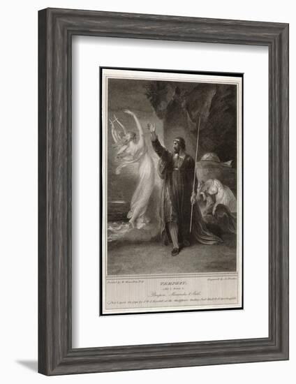 The Tempest, Act I, Scene II: Whilst Miranda Sleeps Prospero Confers with Ariel-Frederick Burr Opper-Framed Photographic Print