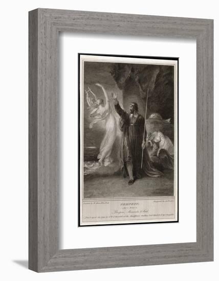 The Tempest, Act I, Scene II: Whilst Miranda Sleeps Prospero Confers with Ariel-Frederick Burr Opper-Framed Photographic Print