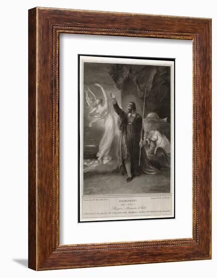 The Tempest, Act I, Scene II: Whilst Miranda Sleeps Prospero Confers with Ariel-Frederick Burr Opper-Framed Photographic Print