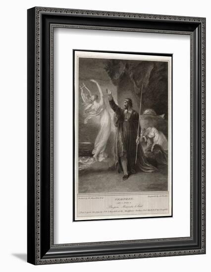 The Tempest, Act I, Scene II: Whilst Miranda Sleeps Prospero Confers with Ariel-Frederick Burr Opper-Framed Photographic Print